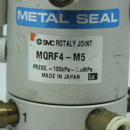 SMC MQRF4-M5 Rotary Joint Metal Seal Pneumatic 4-Circuit -100kPa to 1.0MPa