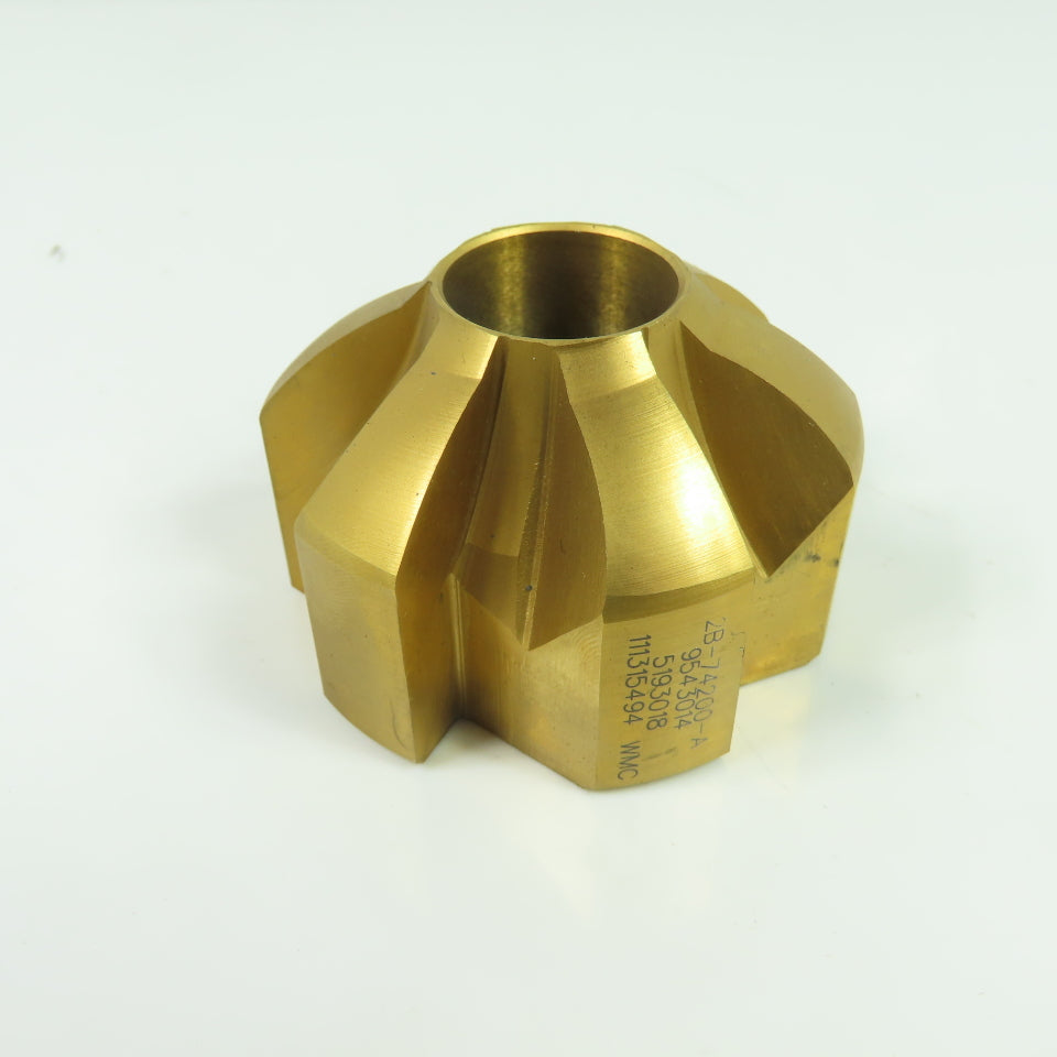 2B-74200-A 2-3/4" OD 6 Flute Piloted Back Spot Face Cutter 1" Pilot TiN Coated