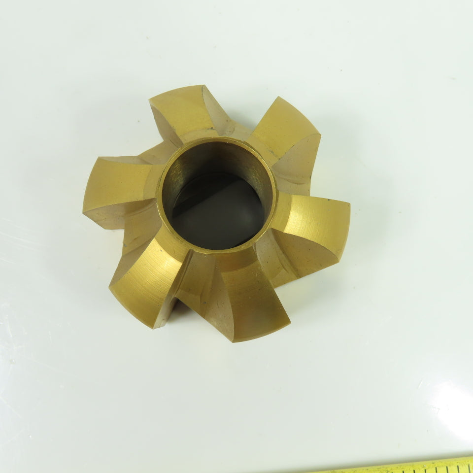 2B-74200-A 2-3/4" OD 6 Flute Piloted Back Spot Face Cutter 1" Pilot TiN Coated
