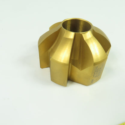 2B-74200-A 2-3/4" OD 6 Flute Piloted Back Spot Face Cutter 1" Pilot TiN Coated