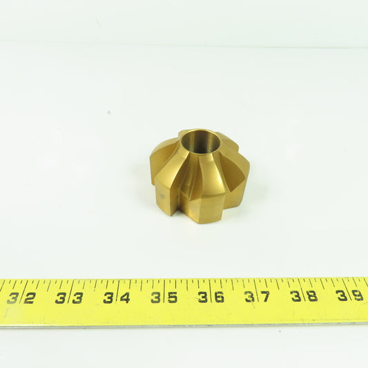 2B-74200-A 2-3/4" OD 6 Flute Piloted Back Spot Face Cutter 1" Pilot TiN Coated
