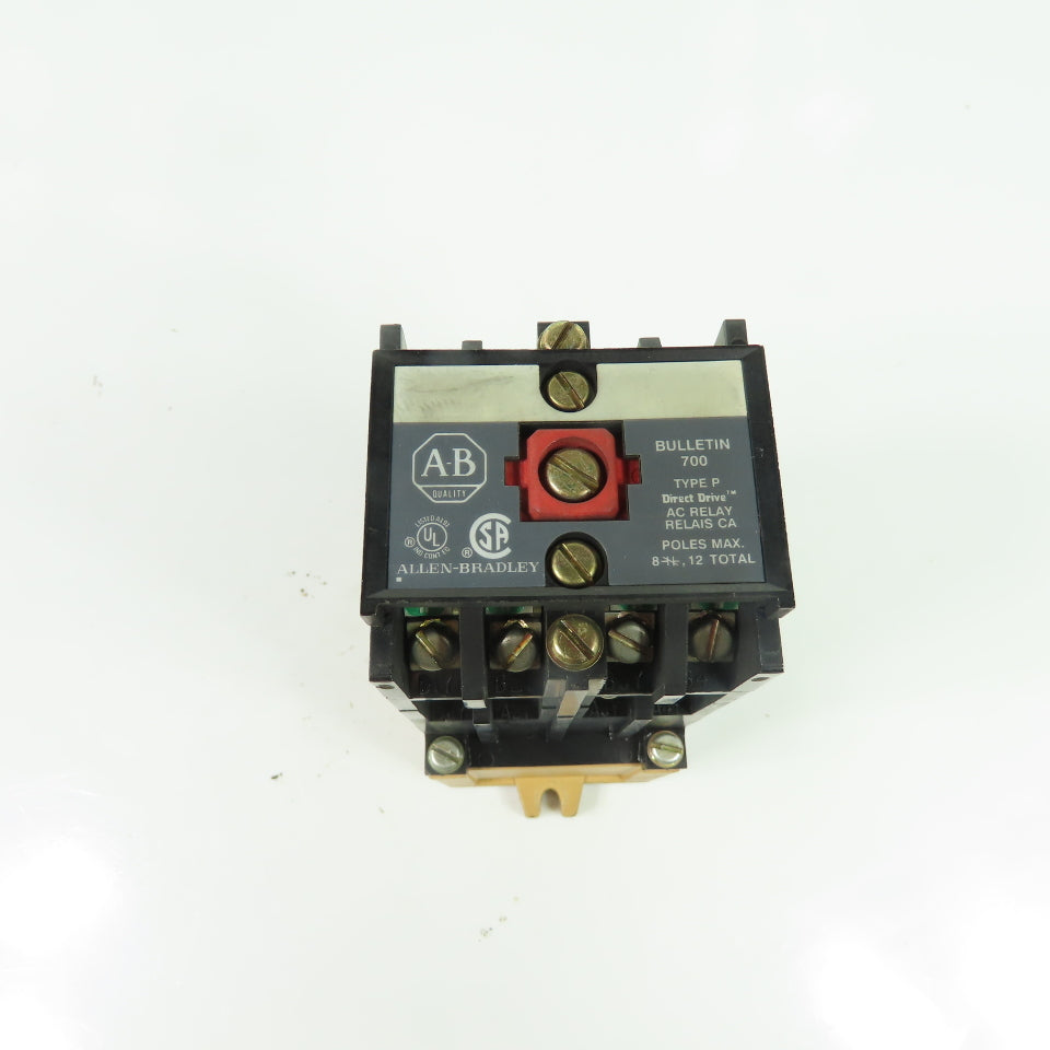 Allen-Bradley 700-P800A1 Convertible Contact AC Control Relay 115-120VAC