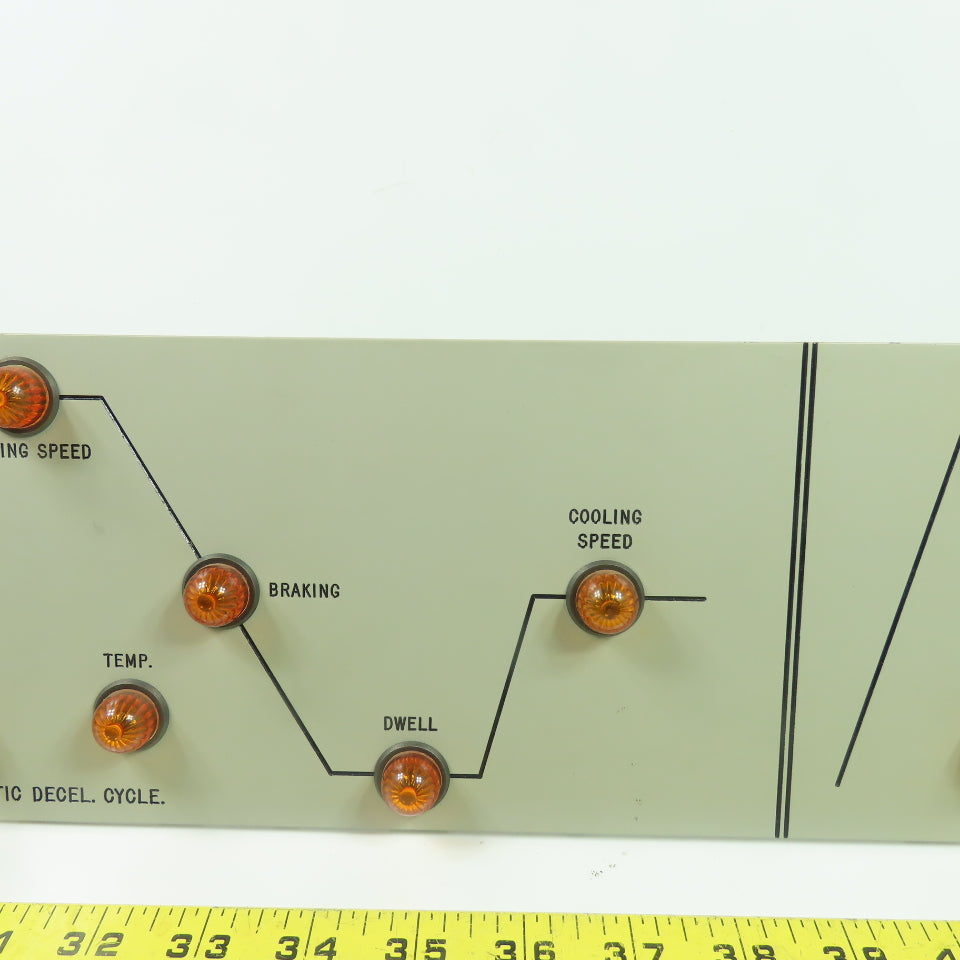Automatic Deceleration & Drag Cycle Indicator Control Panel 19" x 5-1/4"