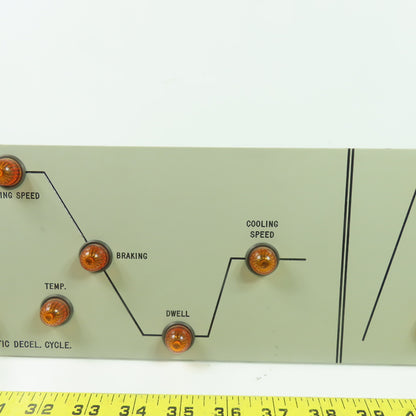 Automatic Deceleration & Drag Cycle Indicator Control Panel 19" x 5-1/4"