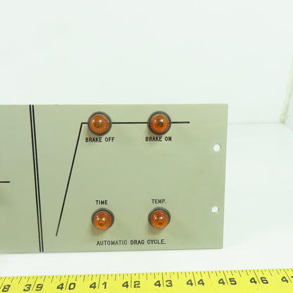 Automatic Deceleration & Drag Cycle Indicator Control Panel 19" x 5-1/4"