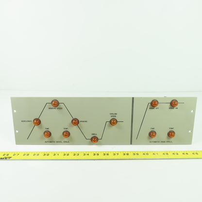 Automatic Deceleration & Drag Cycle Indicator Control Panel 19" x 5-1/4"