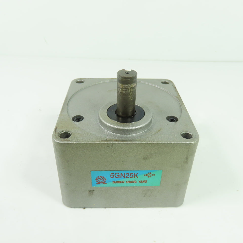Taiwan Shang Yang 5GN25K 1:25 Ratio Gearhead 12mm Shaft