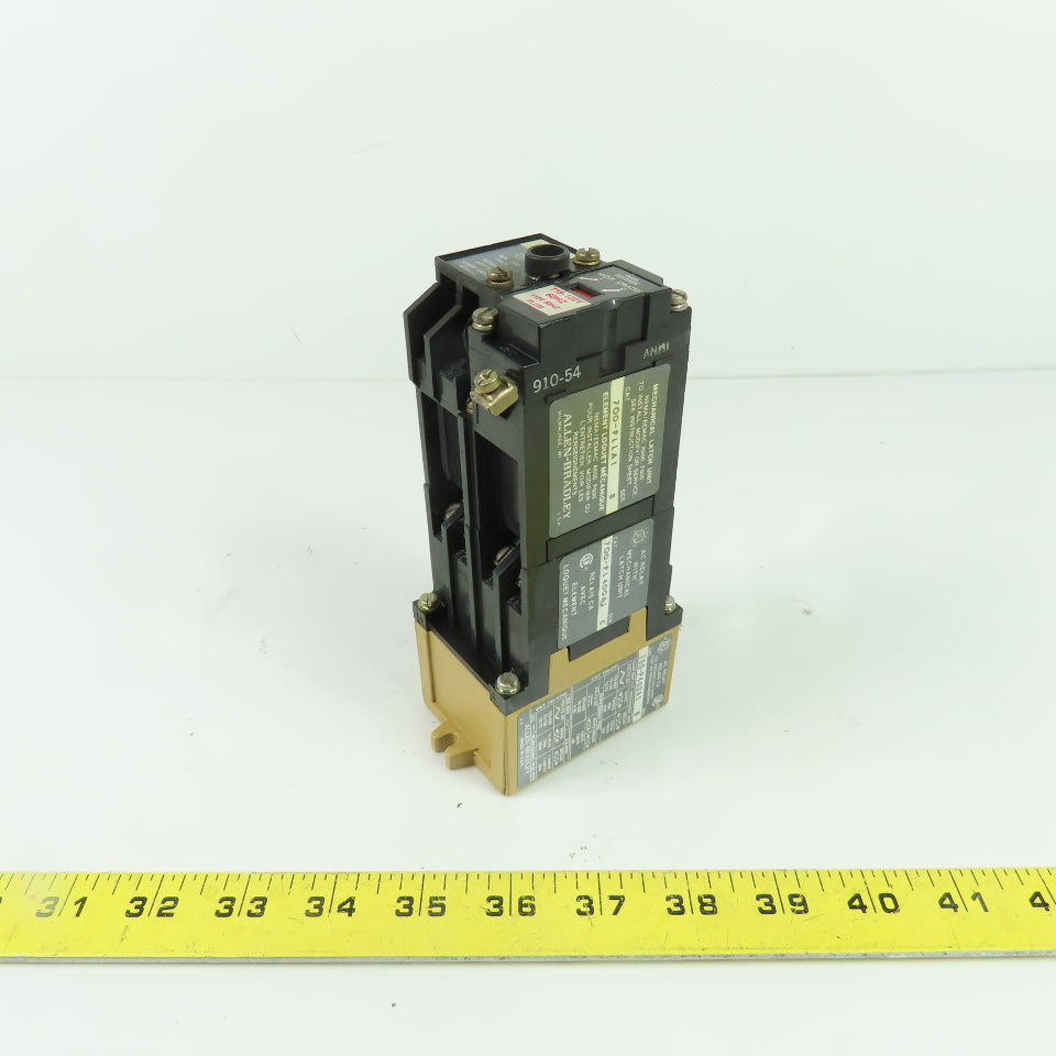 Allen-Bradley 700-P400A1 700-PLLA1 AC Relay W/ Mechanical Latch Unit 120V Coil