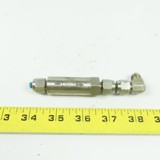 Pall GLFPF3000SM4 Mini-Gaskleen In-Line High Purity Gas Filter 3000 PSI 250F