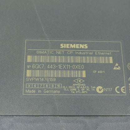 Siemens 6GK7 443-1EX11-0XE0 SIMATIC NET CP 443-1 Industrial Ethernet Module