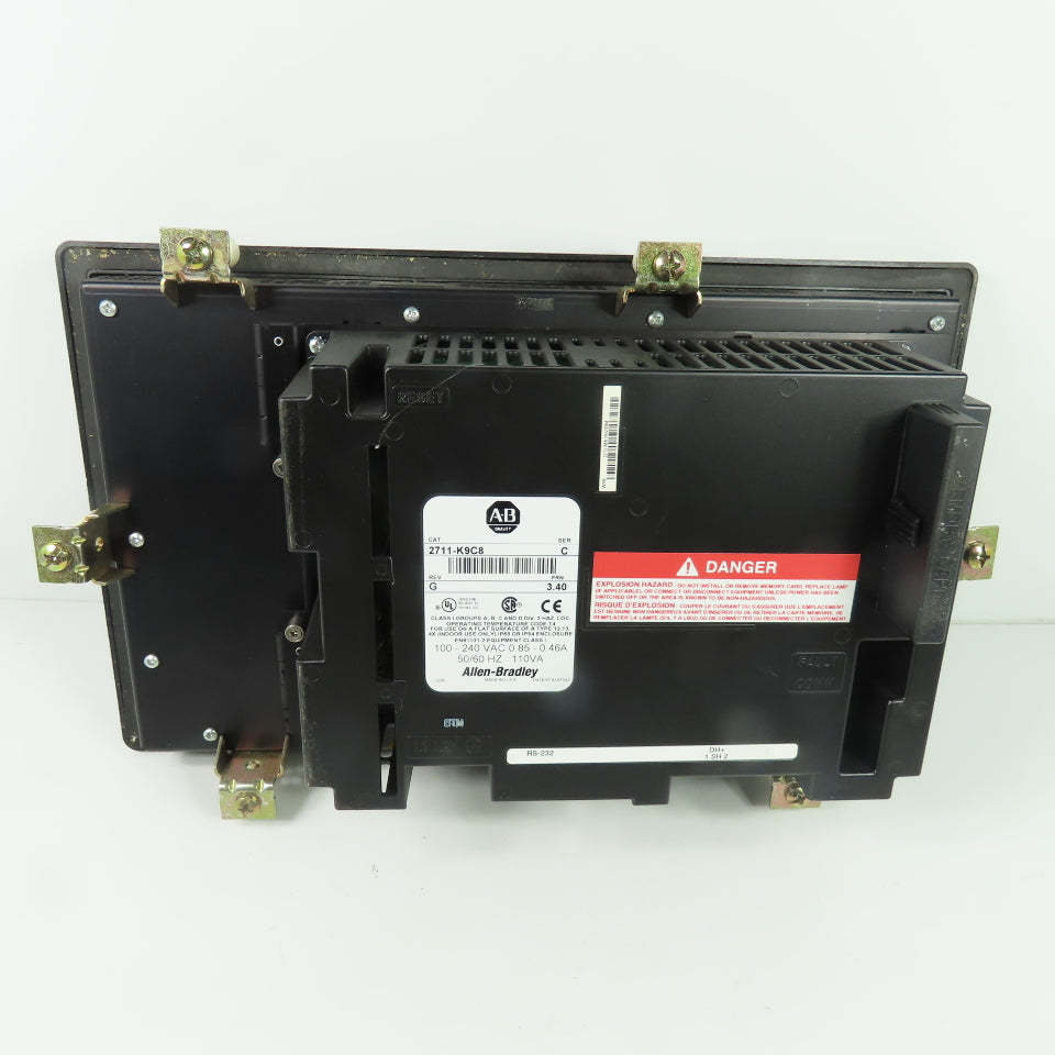 Allen-Bradley 2711-K9C8 PanelView 900 Operator Interface 10-240VAC Ser C Rev G