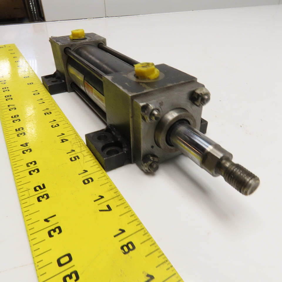 Hanna MS2D3LNC 1-1/2" Bore 3" Stroke Double Rod Hydraulic Cylinder