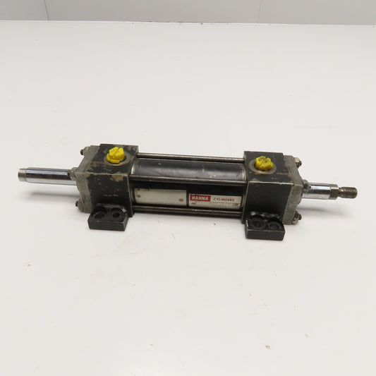 Hanna MS2D3LNC 1-1/2" Bore 3" Stroke Double Rod Hydraulic Cylinder