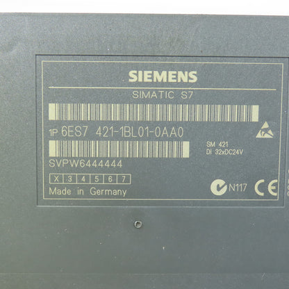 Siemens 6ES7 421-1BL01-0AA0 Simatic S7 SM 421 Digital Input Module 32x 24V DC