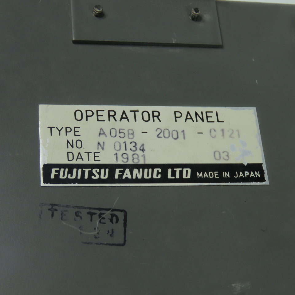 Fujitsu Fanuc A05B-2001-C121 Robot Teach Pendant Operator Panel with Long Cable