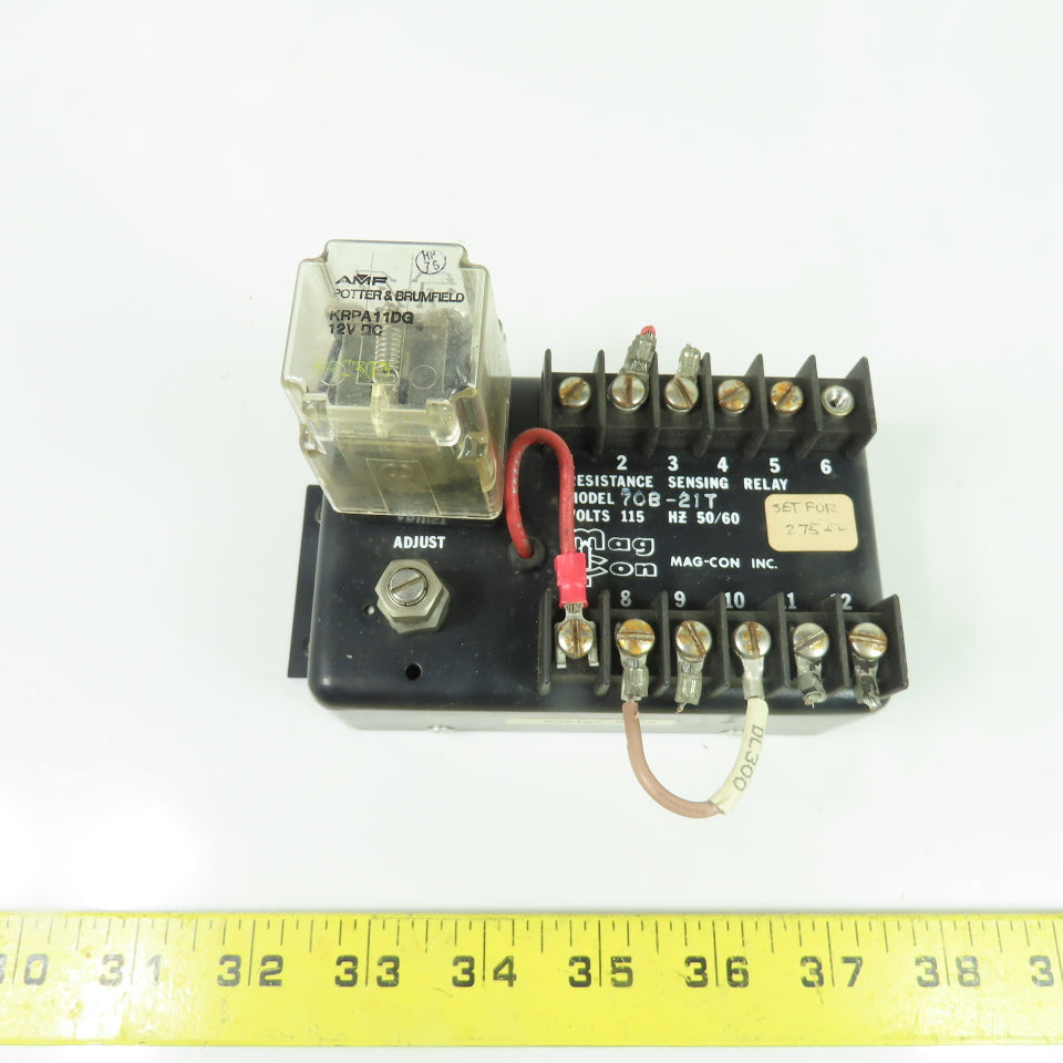 Mag-Con Inc. 70B-21T Resistance Sensing Relay 115V 50/60Hz