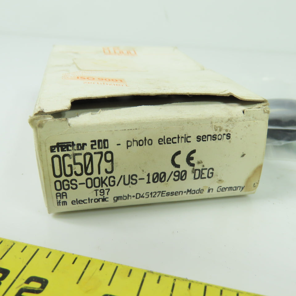 IFM OGS-OOKG/US-100/90 DEG OG5079 Photoelectric Sensor 10-36VDC 15m 10-36VDC NEW
