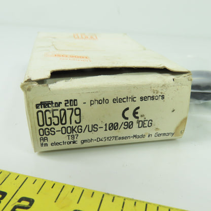 IFM OGS-OOKG/US-100/90 DEG OG5079 Photoelectric Sensor 10-36VDC 15m 10-36VDC NEW