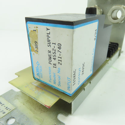 AGM Electronics 211-740 TA-4552-1 Power Supply Module 115VAC Input 24VDC Output