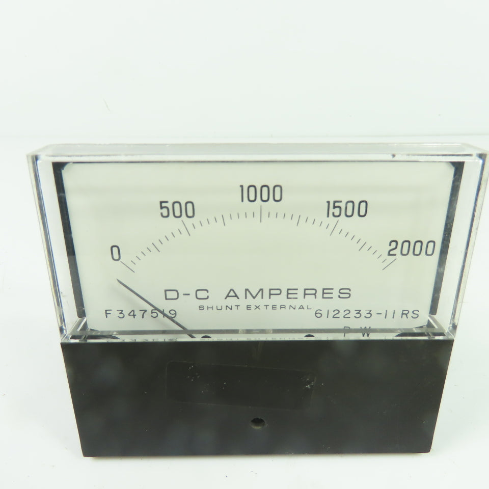 Yew 612233-11RS 0-2000 DC Amperes Analog Ammeter Panel Meter