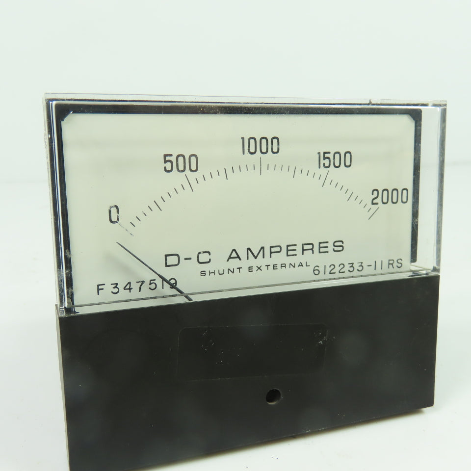 Yew 612233-11RS 0-2000 DC Amperes Analog Ammeter Panel Meter