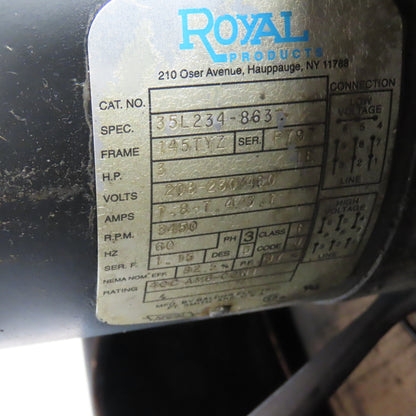 Wayne Model 900 Series 8 Centrifugal Mist Collector 3HP 3Ph 208-460V