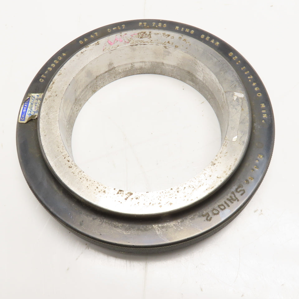Cylindrical Ring Gear Gage 117.460mm Min