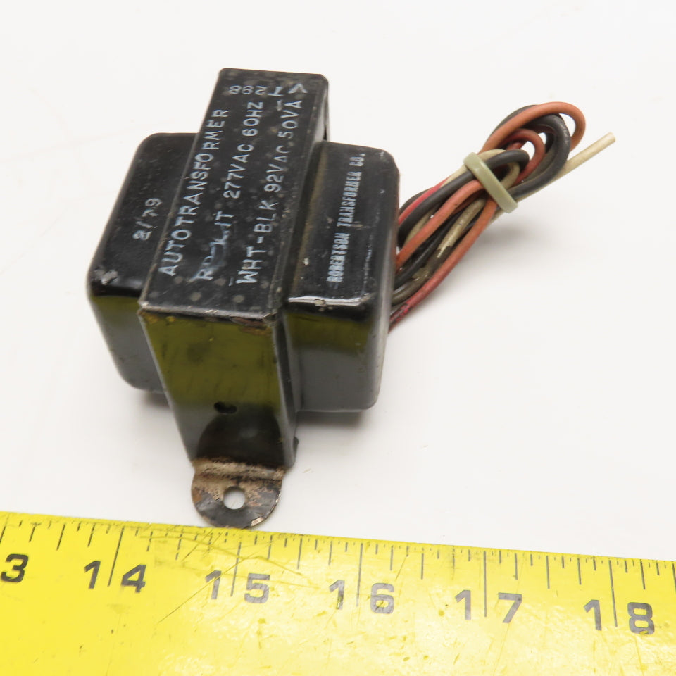 Robertson Transformer VT298 277VAC Primary 92VAC Sec. 50VA Autotransformer
