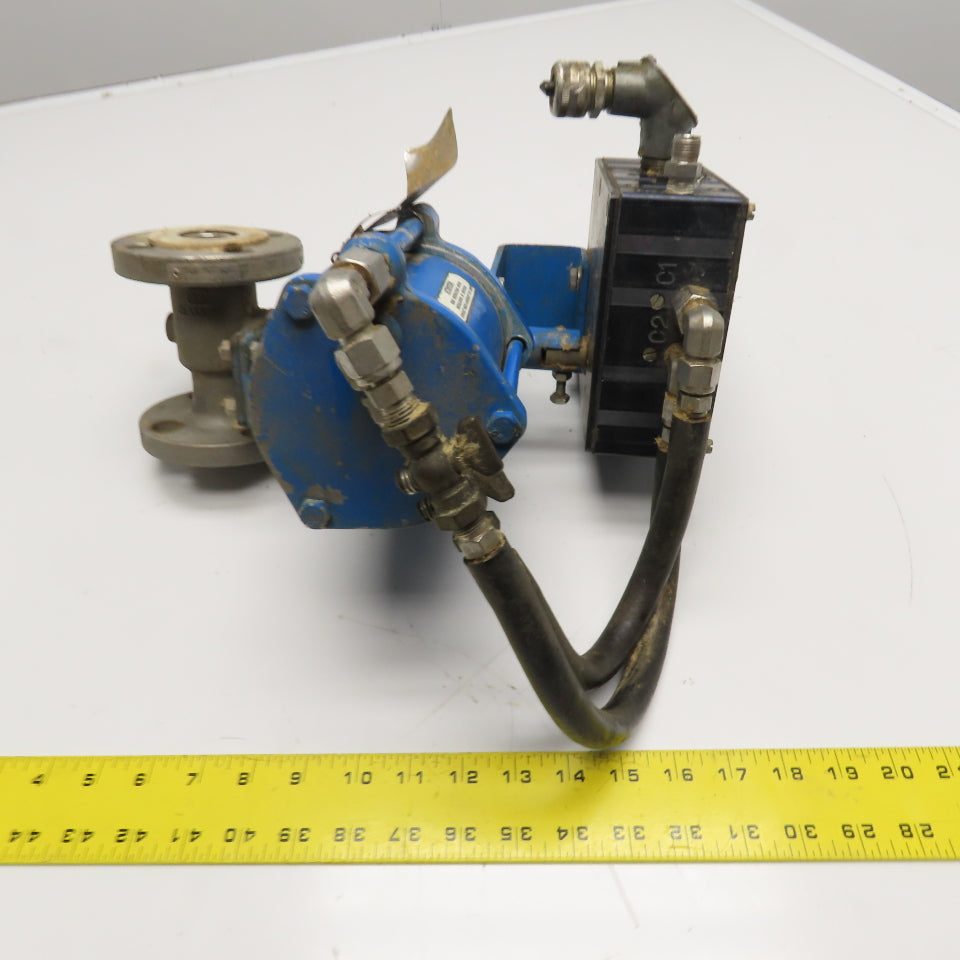 Kentrol P-2000 1" Flange Mount Stainless Steel Ball Valve Pneumatic Actuator