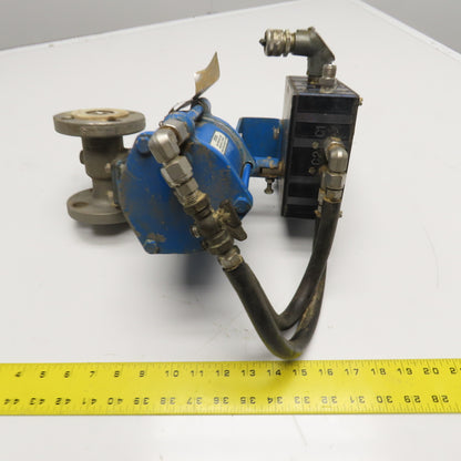 Kentrol P-2000 1" Flange Mount Stainless Steel Ball Valve Pneumatic Actuator