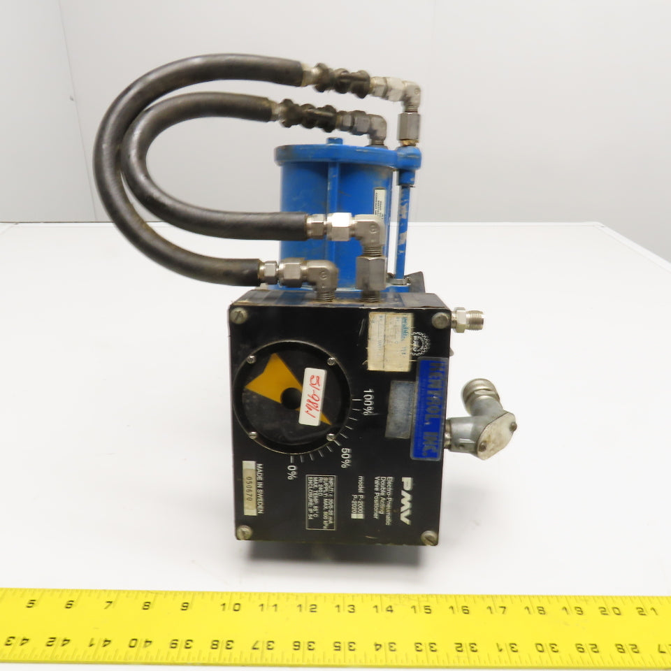 Kentrol P-2000 1" Flange Mount Stainless Steel Ball Valve Pneumatic Actuator