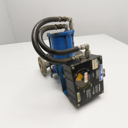 Kentrol P-2000 1" Flange Mount Stainless Steel Ball Valve Pneumatic Actuator