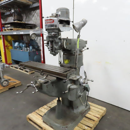 Bridgeport 1HP Vertical Knee Milling Machine 3PH 230V 80-2720RPM + Powerfeed