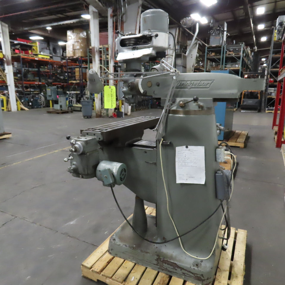 Bridgeport 1HP Vertical Knee Milling Machine 3PH 230V 80-2720RPM + Powerfeed