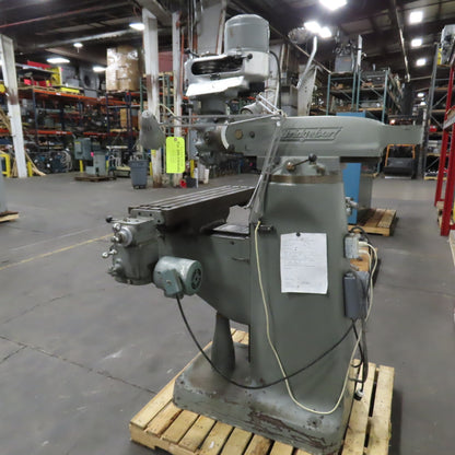 Bridgeport 1HP Vertical Knee Milling Machine 3PH 230V 80-2720RPM + Powerfeed