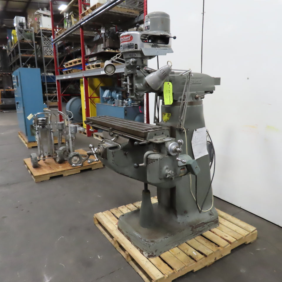 Bridgeport 1HP Vertical Knee Milling Machine 3PH 230V 80-2720RPM + Powerfeed