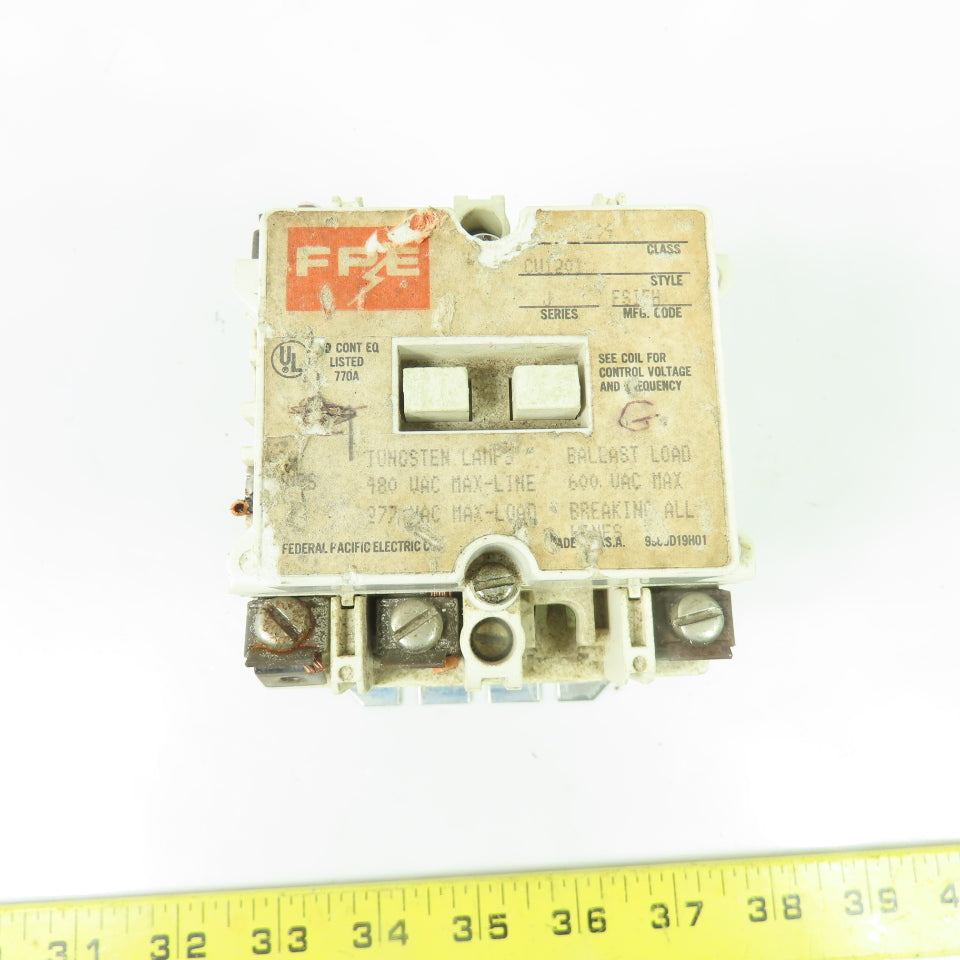 Federal Pacific Electric ES15H CU1201 3-Pole Lighting Contactor 120V Coil 770A