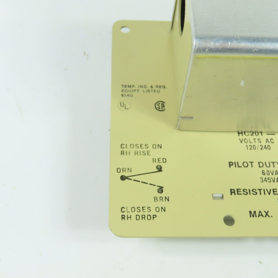 Barber Colman HC201 Humidistat 120/240VAC 20-90% Humidity Range