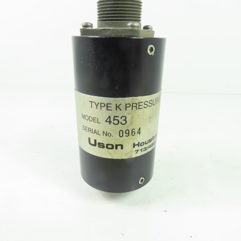 Uson 453 Type K Pressure Transducer 0-15 PSIG 45 PSIG MAX