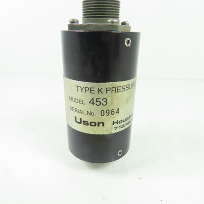 Uson 453 Type K Pressure Transducer 0-15 PSIG 45 PSIG MAX