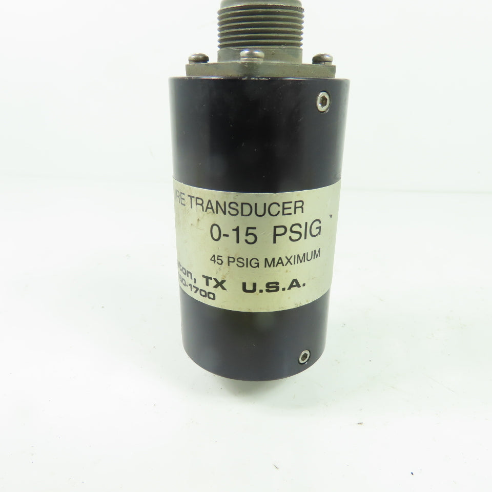 Uson 453 Type K Pressure Transducer 0-15 PSIG 45 PSIG MAX