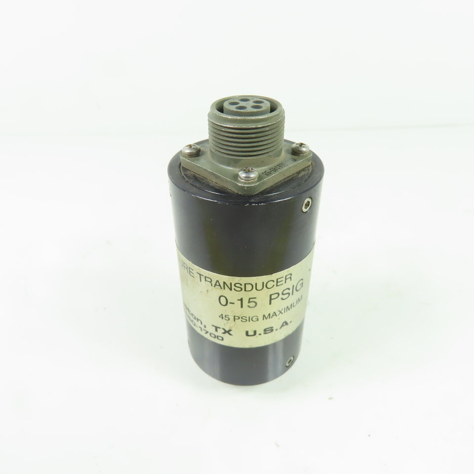 Uson 453 Type K Pressure Transducer 0-15 PSIG 45 PSIG MAX