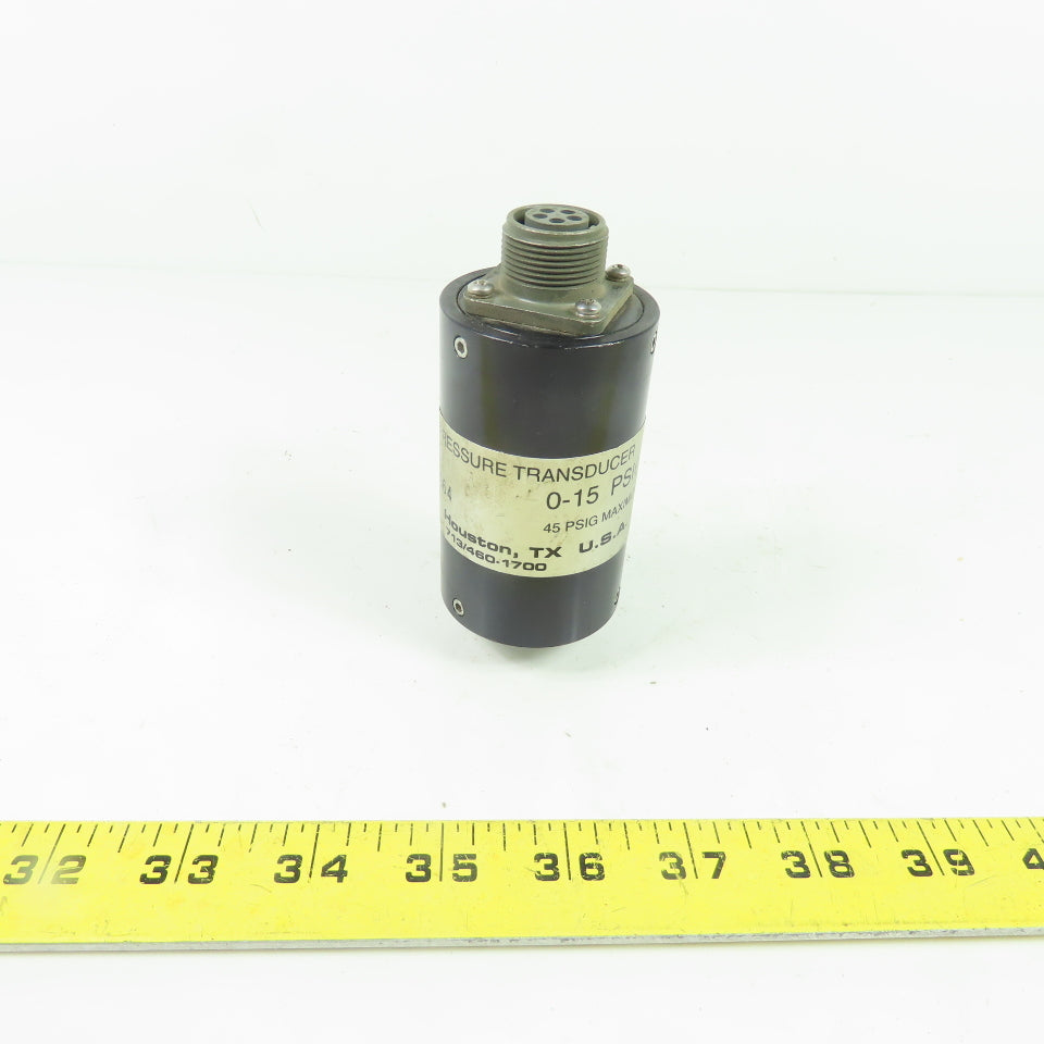 Uson 453 Type K Pressure Transducer 0-15 PSIG 45 PSIG MAX