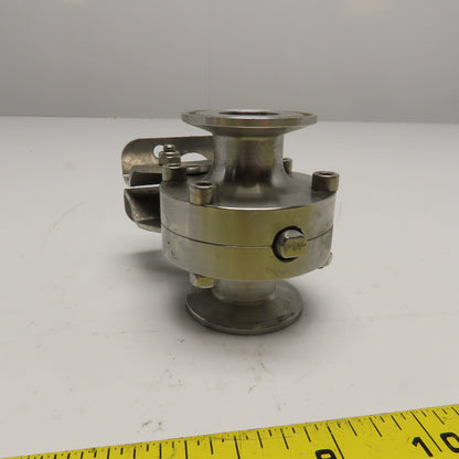Keystone F250 1" Tri Clamp Sanitary Stainless Steel Butterfly Valve