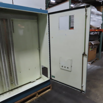 72" x 72" x 18" Free Standing Electrical Enclosure W/Backplate Dual Door