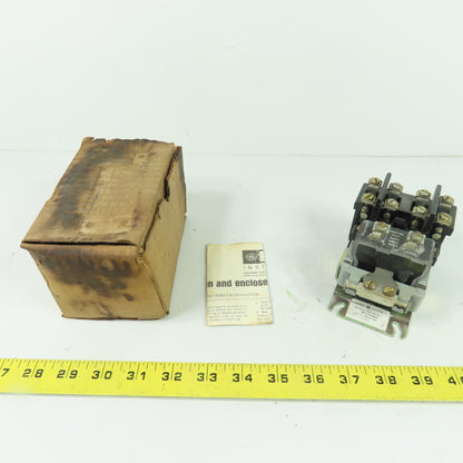 General Electric CR2810A14AC Machine Tool Relay 10A 600V 208V Coil NEW