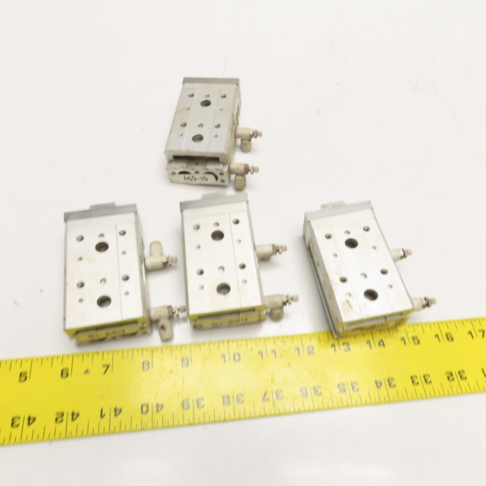 SMC MXS12-10 12mm Bore 10mm Stroke Air Slide Table Lot Of 4