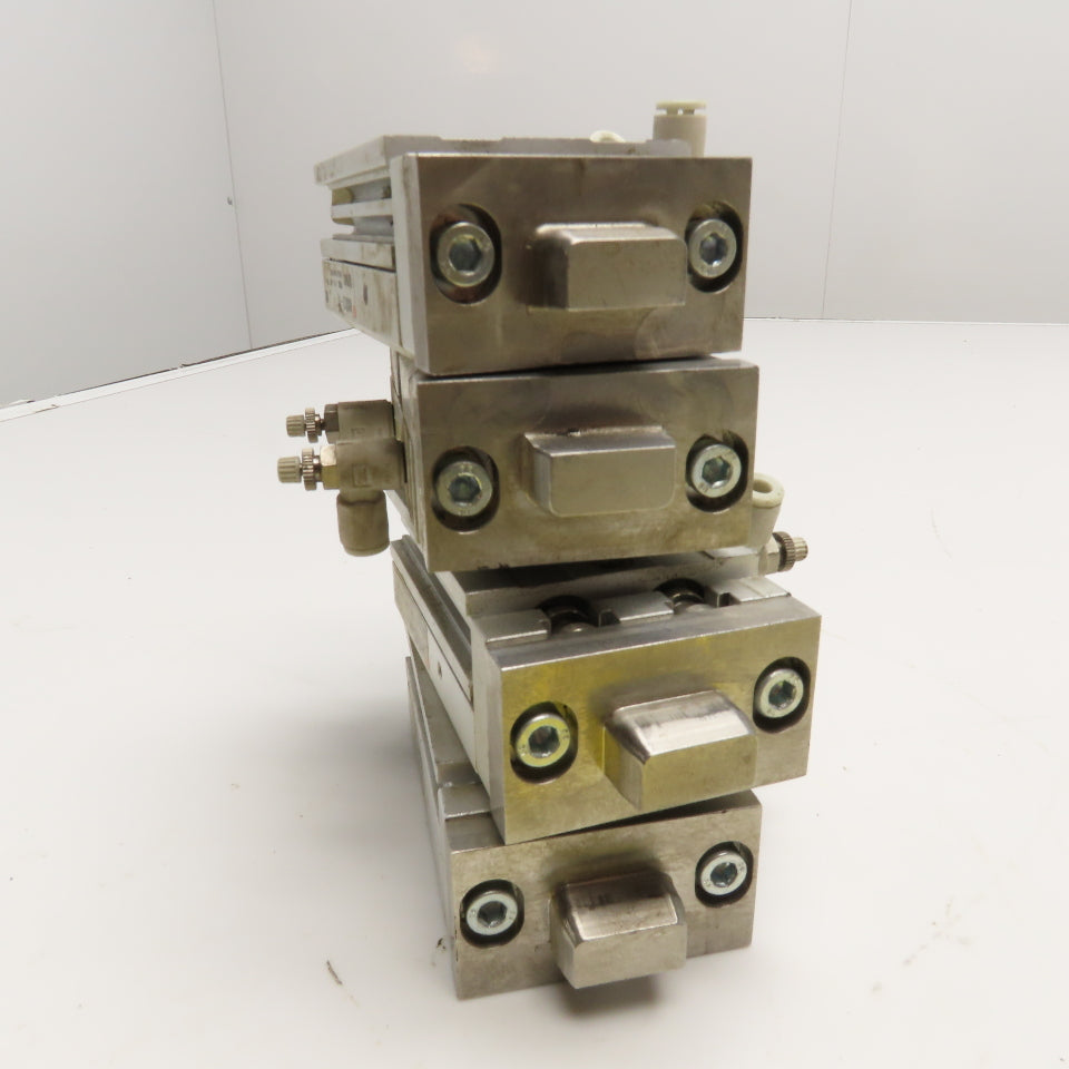 SMC MXS12-10 12mm Bore 10mm Stroke Air Slide Table Lot Of 4