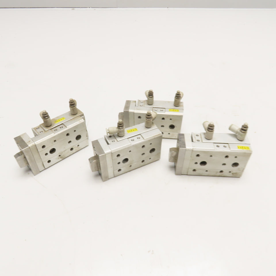 SMC MXS12-10 12mm Bore 10mm Stroke Air Slide Table Lot Of 4