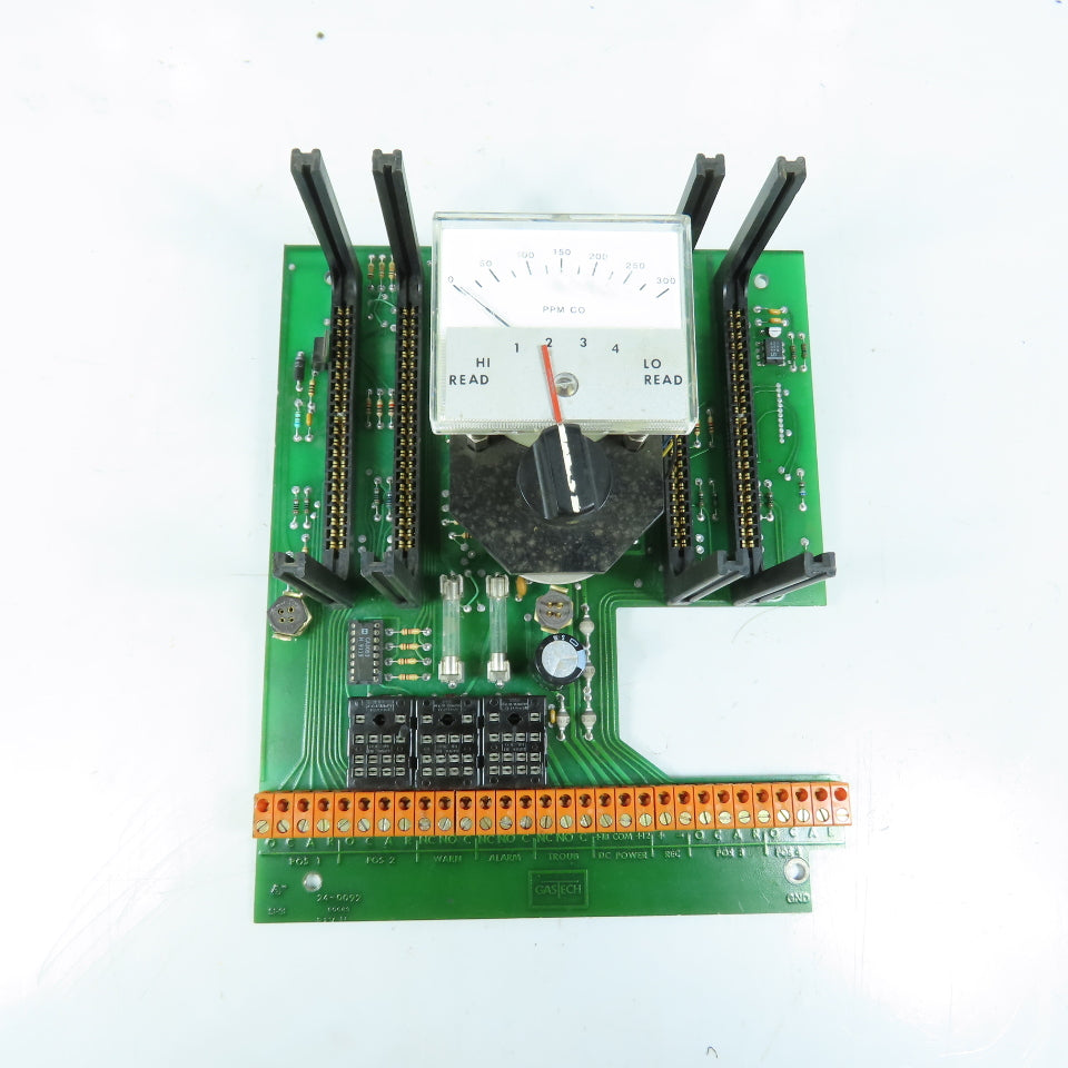 GasTech 24-0092 Carbon Monoxide CO Gas Detector Control Board W/ Meter